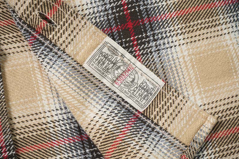 SUGAR CANE 奬 Ĺµ  "FICTION ROMANCE TWILL CHECK WORK SHIRTS"  SC29365