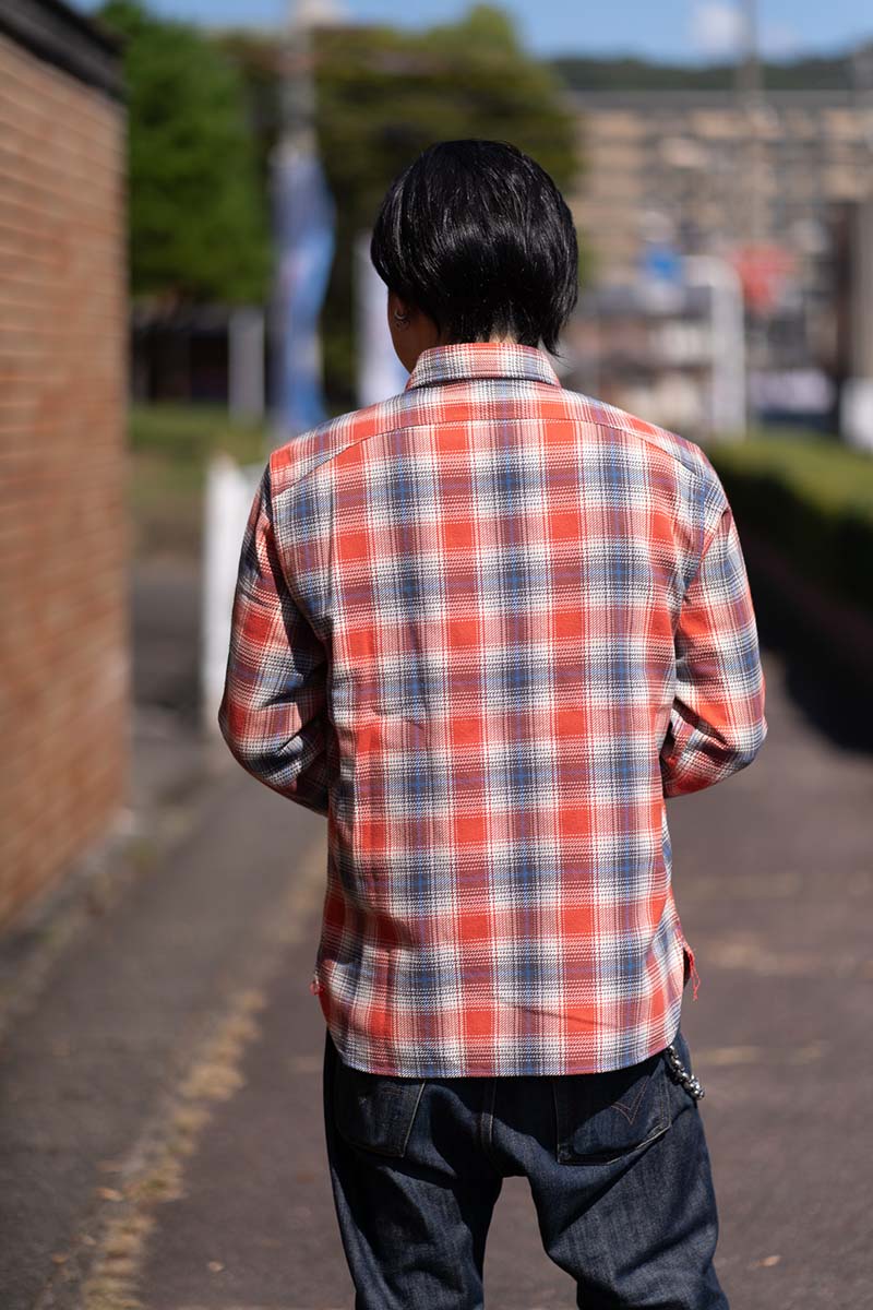 SUGAR CANE 奬 Ĺµ  "FICTION ROMANCE TWILL CHECK WORK SHIRTS"  SC29365