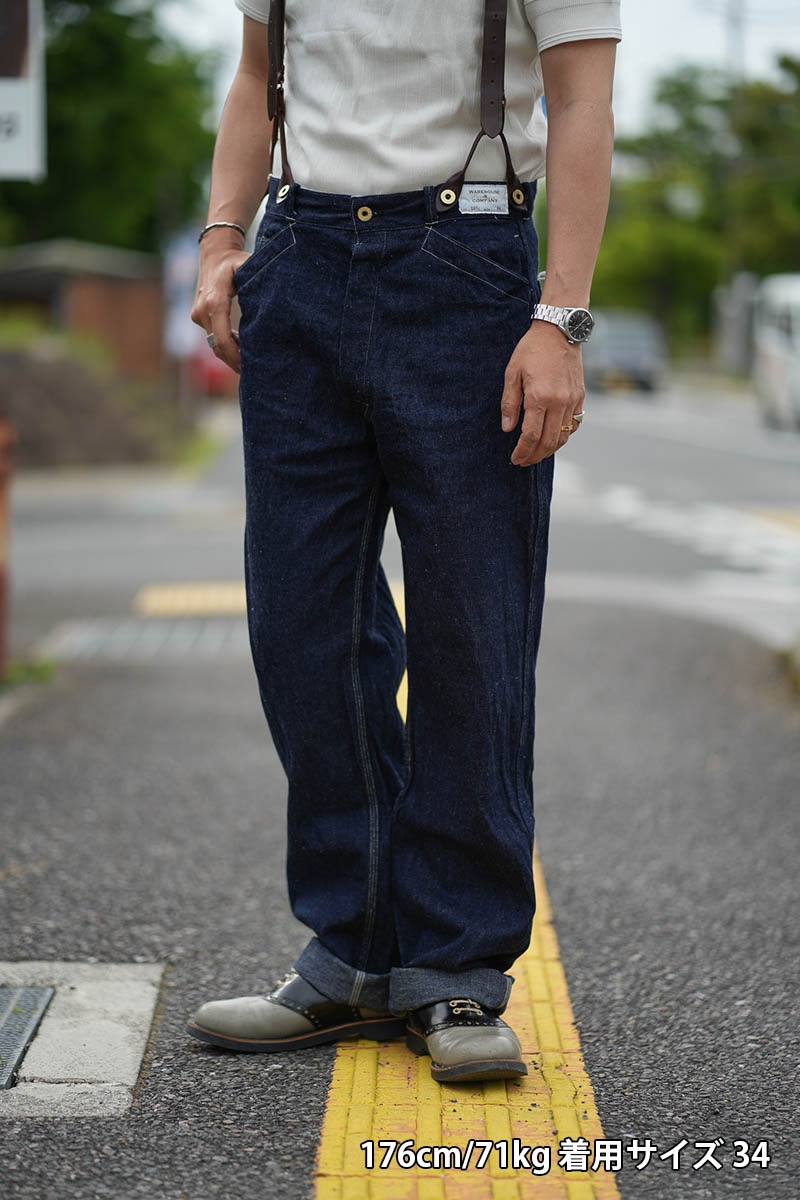 �ڥ�󥦥��å����WAREHOUSE �������ϥ��� �ѥ��  Lot.1234  "1920��s FREE LAND WAIST OVERALL"  1234 (24AW)-OW