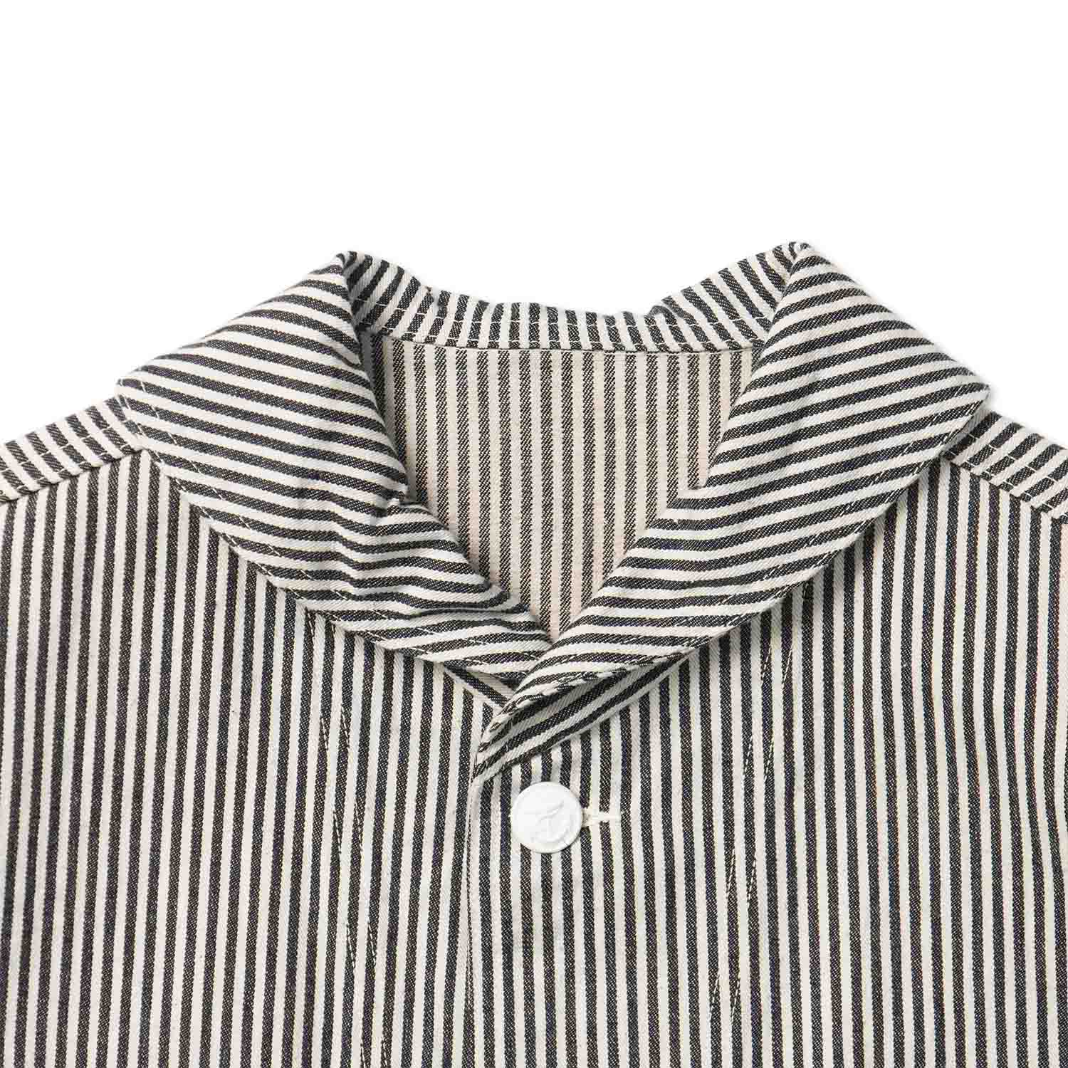 �ڥ�󥦥��å����WAREHOUSE �������ϥ��������㥱�å�  ���С�������  Lot 2220  "U.S.NAVY SHAWL COLLAR COVERALL" HICKORY  2220-HI-OW