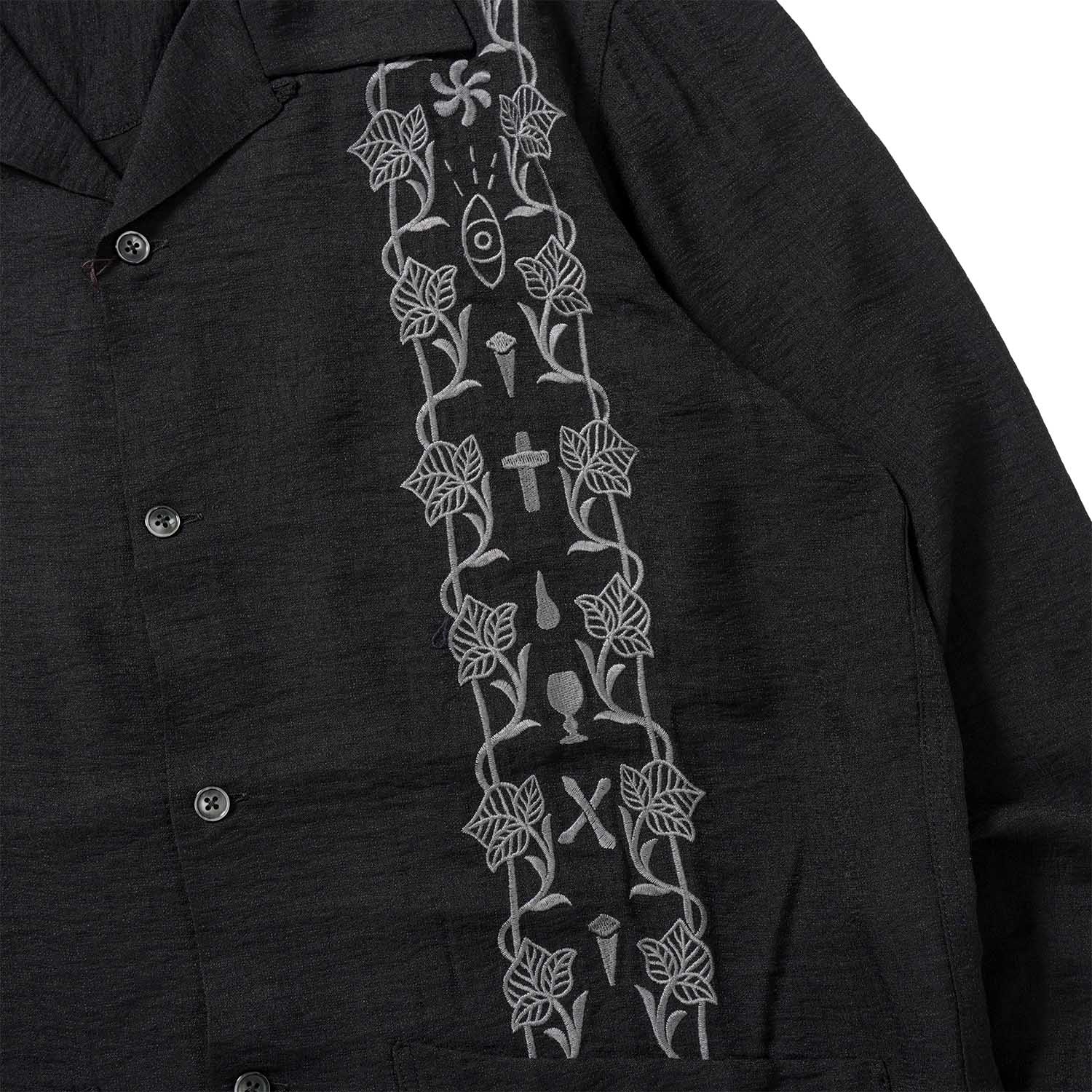 GANGSTERVILLE ����󥰥������ӥ� Ĺµ�����  ��memento mori - L/S GUAYABERA SHIRTS��  GSV6111