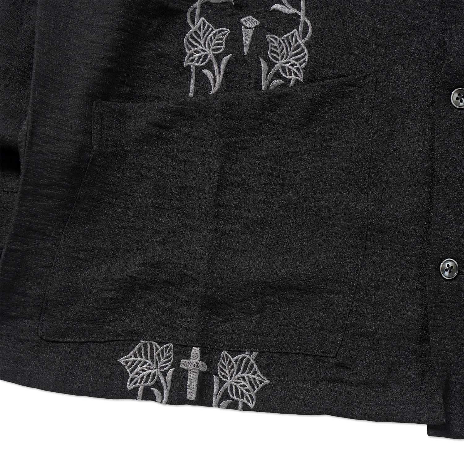 GANGSTERVILLE ����󥰥������ӥ� Ĺµ�����  ��memento mori - L/S GUAYABERA SHIRTS��  GSV6111