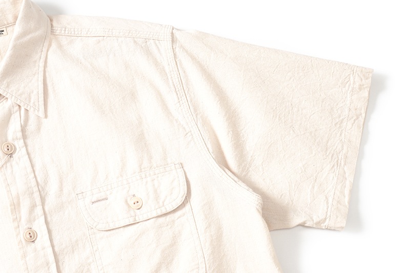 SUGAR CANE ���奬�������� Ⱦµ����� ��WHITE CHAMBRAY S/S WORK SHIRT�� SC37942