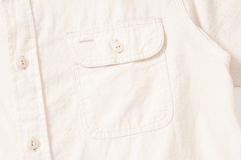 SUGAR CANE ���奬�������� Ⱦµ����� ��WHITE CHAMBRAY S/S WORK SHIRT�� SC37942