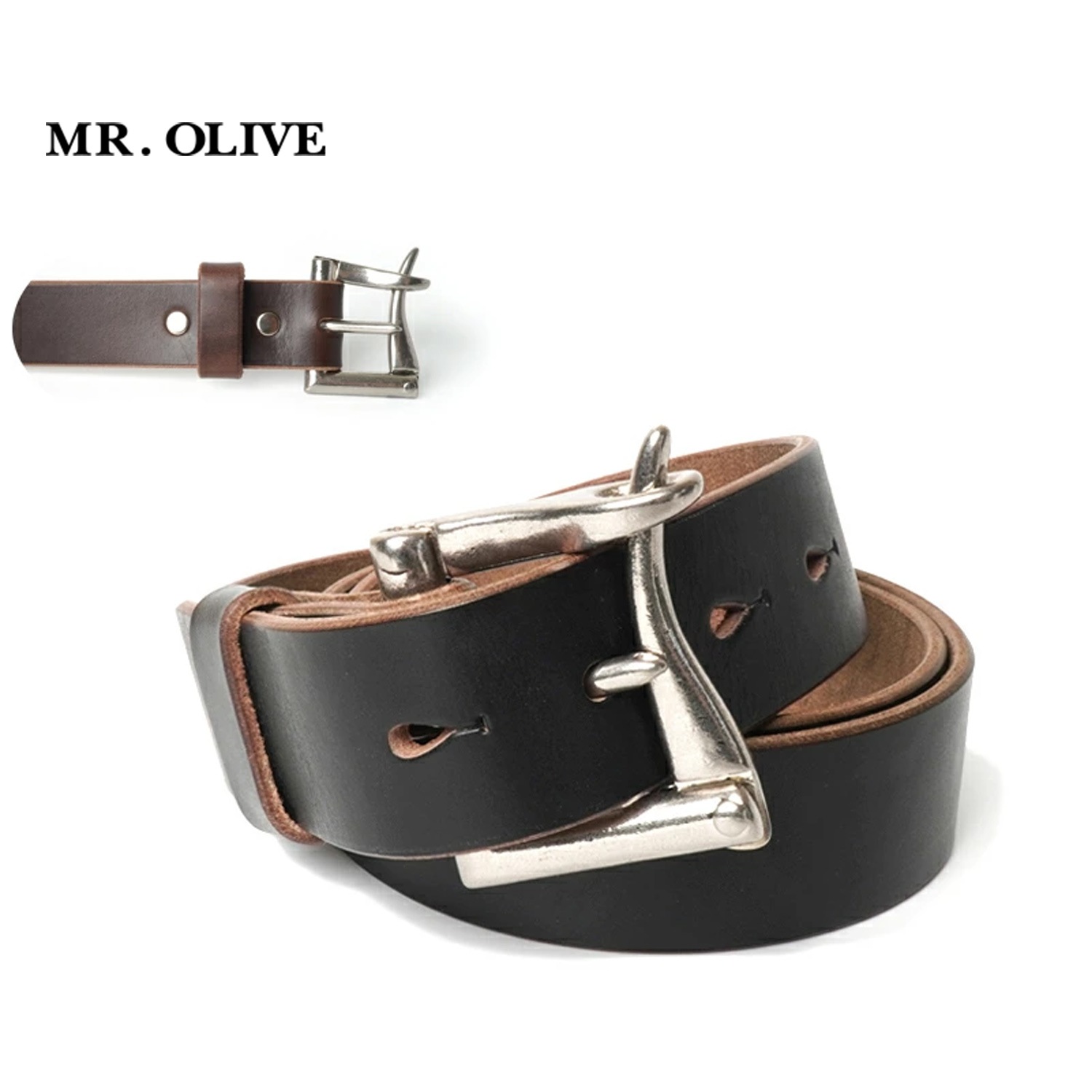 MR.OLIVE �ߥ��������꡼�� �٥�� HORWEEN CHROMEXCEL LEATHER "FIREMAN BELT" ME403H