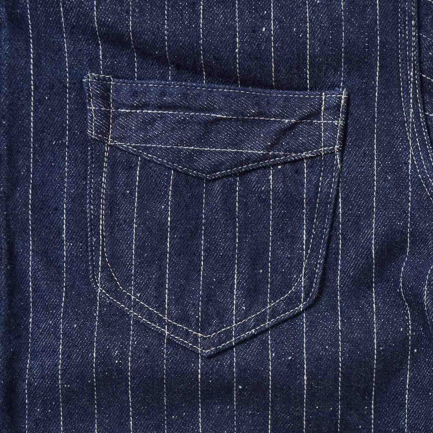 DELUXEWARE �ǥ�å�����������Ĺµ ����ġ���DENIM NEL SHIRT��  7630A