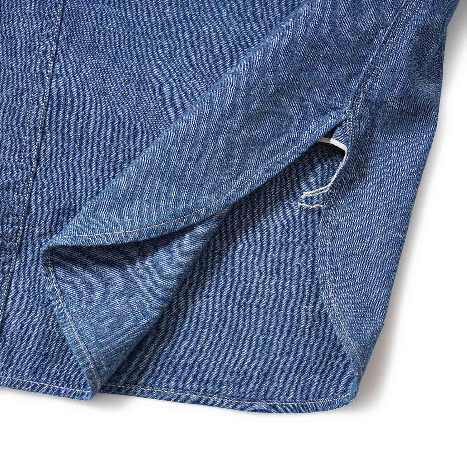 WAREHOUSE �������ϥ��� Ĺµ ����� Lot 3064  ��VENTILATION TRIPLE STITCH CHAMBRAY SHIRTS��  3064(25AW)
