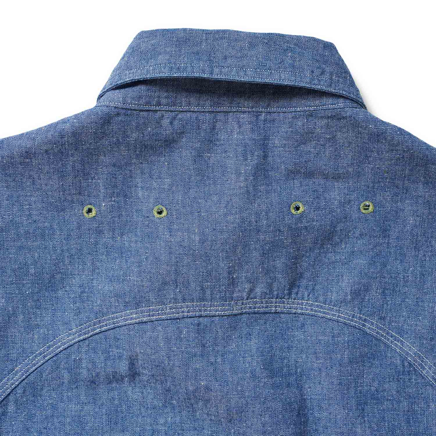 WAREHOUSE �������ϥ��� Ĺµ ����� Lot 3064  ��VENTILATION TRIPLE STITCH CHAMBRAY SHIRTS��  3064(25AW)