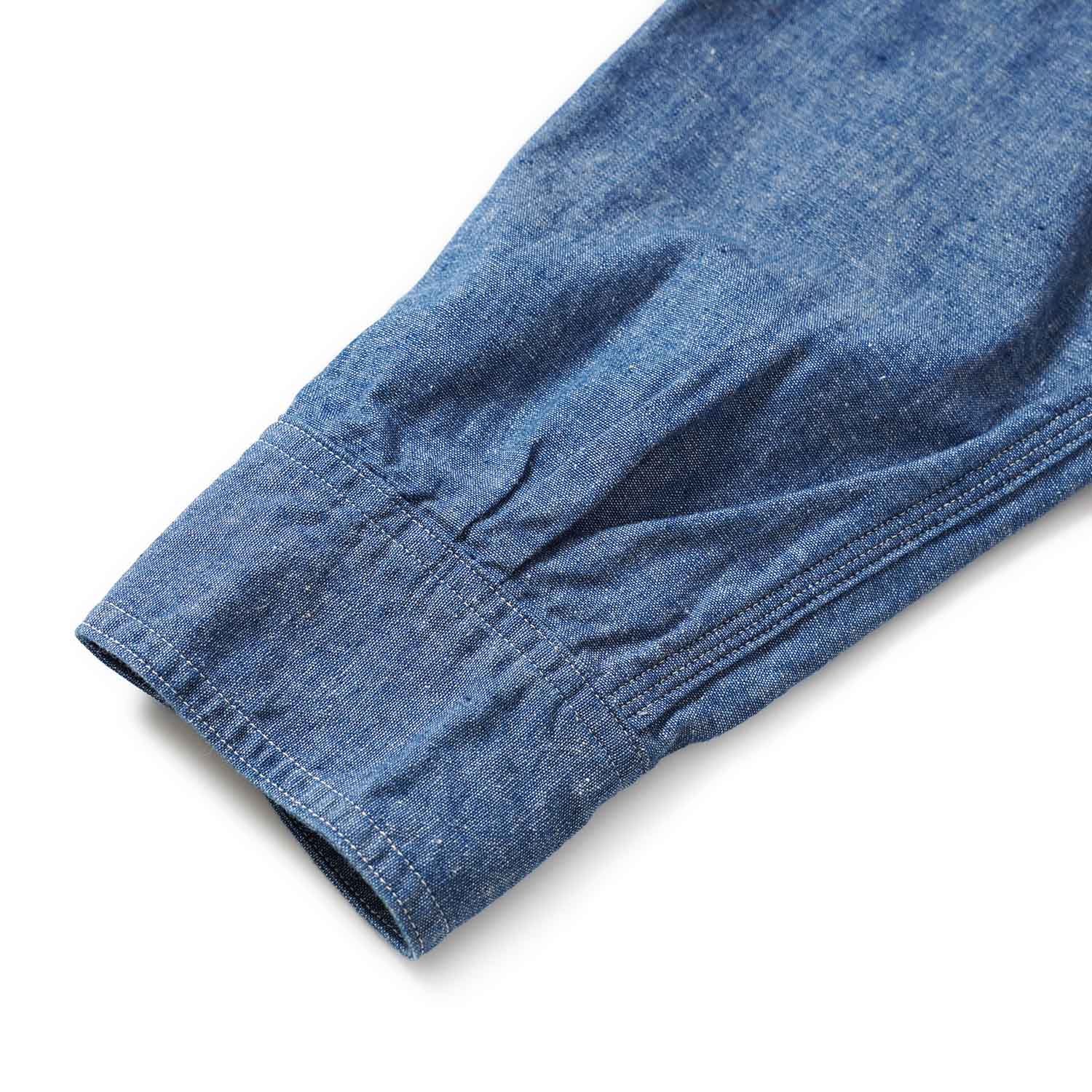 WAREHOUSE �������ϥ��� Ĺµ ����� Lot 3064  ��VENTILATION TRIPLE STITCH CHAMBRAY SHIRTS��  3064(25AW)