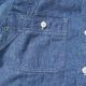 WAREHOUSE �������ϥ��� Ĺµ ����� Lot 3064  ��VENTILATION TRIPLE STITCH CHAMBRAY SHIRTS��  3064(25AW)