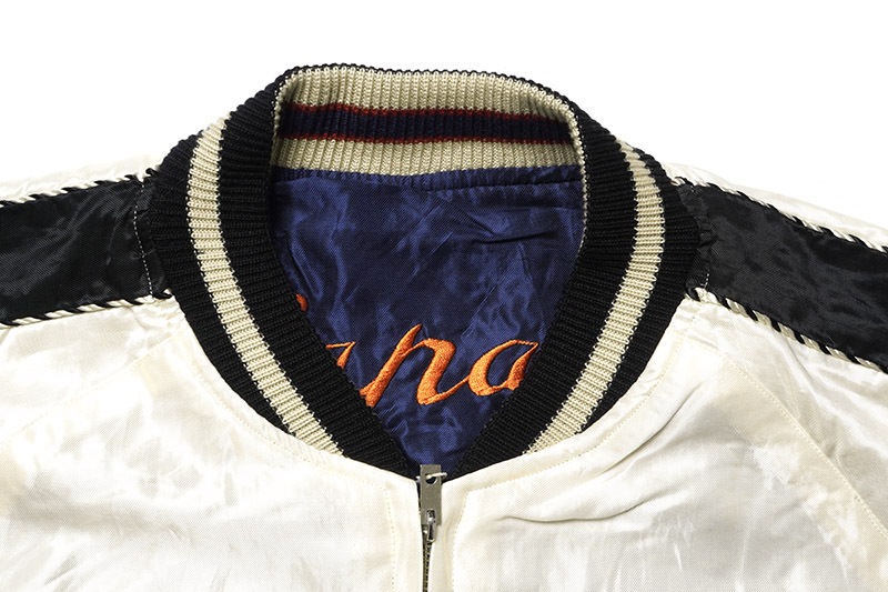 TAILOR TOYO ơ顼ΡMid 1950s Style Acetate Souvenir Jacket  BLACK TIGER  DUELLING DRAGONS  TT15682-105