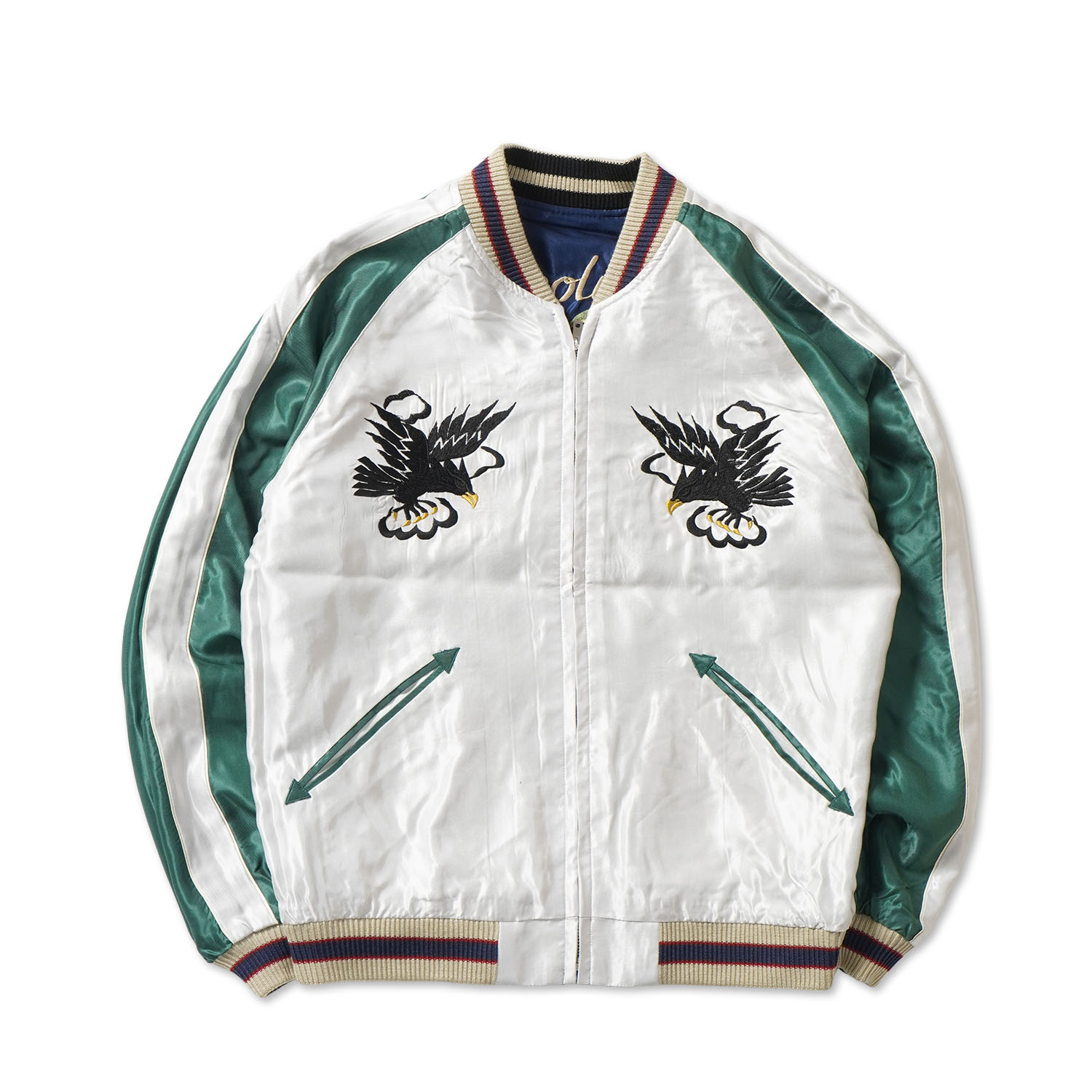 TAILOR TOYO �ơ��顼���Ρ����������Late 1950s Style Acetate Souvenir Jacket  ��HAWAII MAP�� �� ��DRAGON & TIGER��  TT15877-128