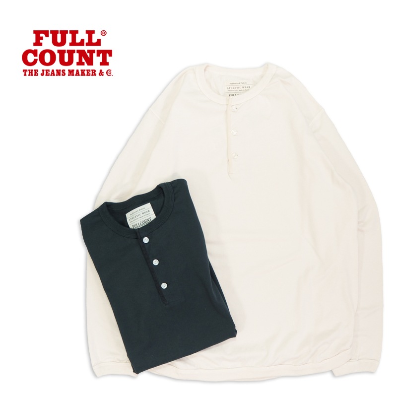 FULLCOUNT �ե륫����� Ĺµ T����� "Flat Seam Heavy Weight Henley Long T Shirt"��5222LH-21