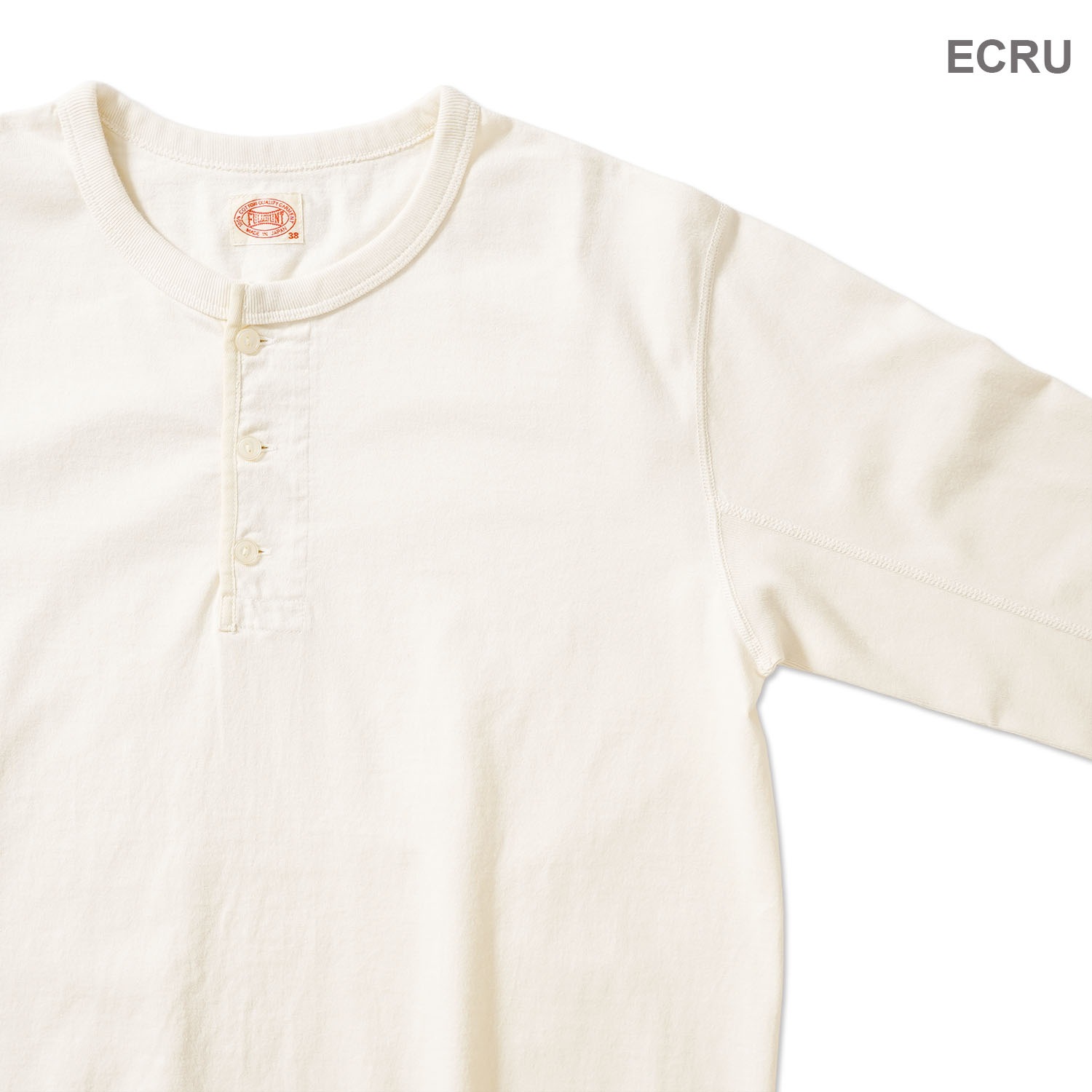 FULLCOUNT �ե륫����� Ĺµ T����� "Flat Seam Heavy Weight Henley Long T Shirt"��5222LH-21