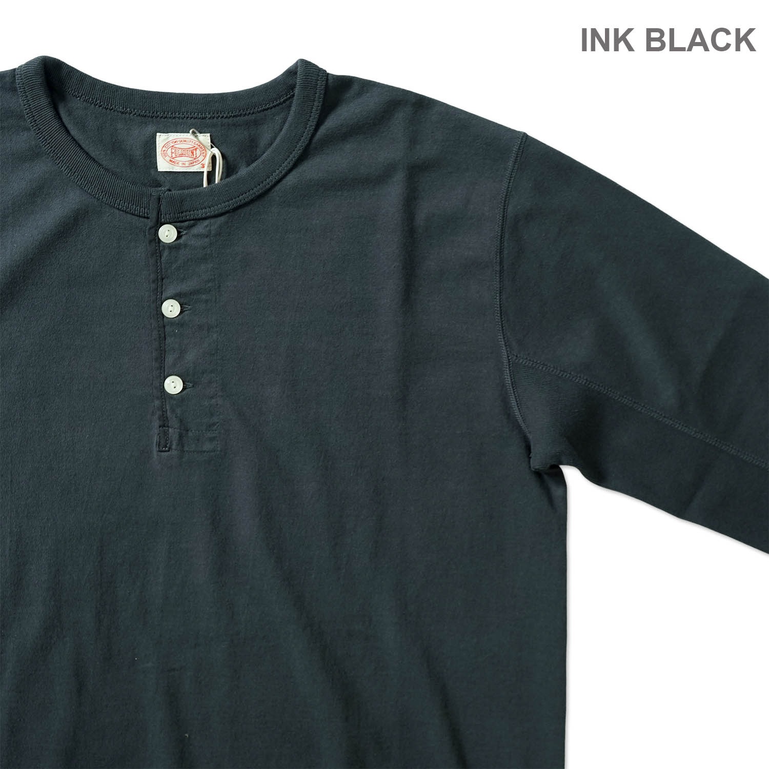 FULLCOUNT �ե륫����� Ĺµ T����� "Flat Seam Heavy Weight Henley Long T Shirt"��5222LH-21