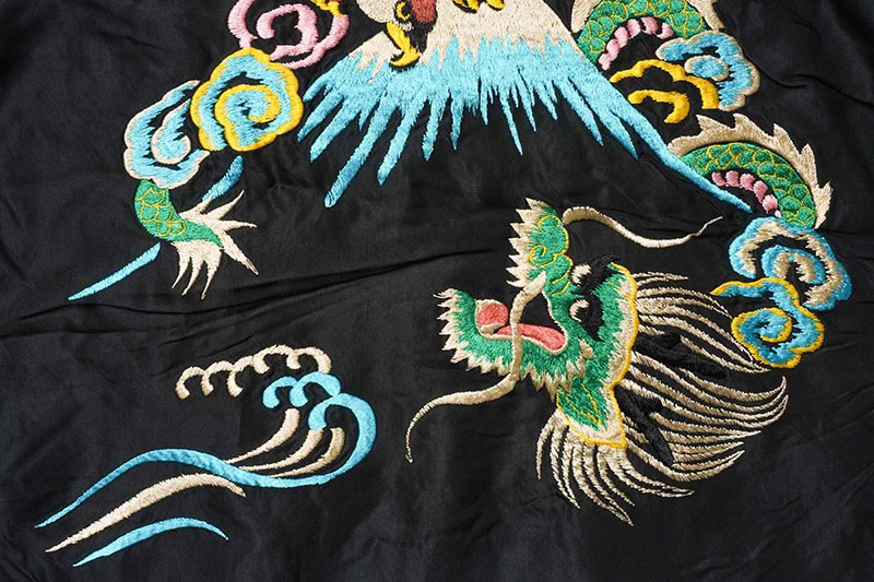 TAILOR TOYO ơ顼  arly 1950s Style Acetate Souvenir Jacket EAGLE & DRAGON  GREEN DRAGON (AGING MODEL) TT15545-119