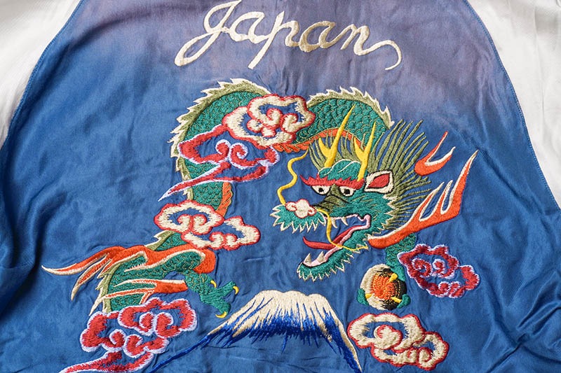 TAILOR TOYO ơ顼  arly 1950s Style Acetate Souvenir Jacket EAGLE & DRAGON  GREEN DRAGON (AGING MODEL) TT15545-119