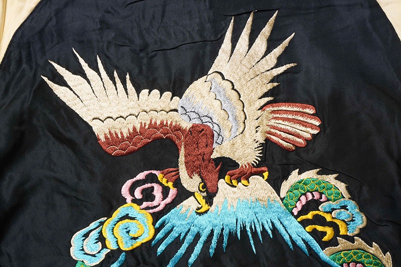 TAILOR TOYO ơ顼  arly 1950s Style Acetate Souvenir Jacket EAGLE & DRAGON  GREEN DRAGON (AGING MODEL) TT15545-119