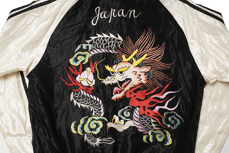 TAILOR TOYO �ơ��顼���Ρ����������Early 1950s Style Acetate Souvenir Jacket   ��WHITE DRAGON�� �� ��EAGLE��  TT15682-119