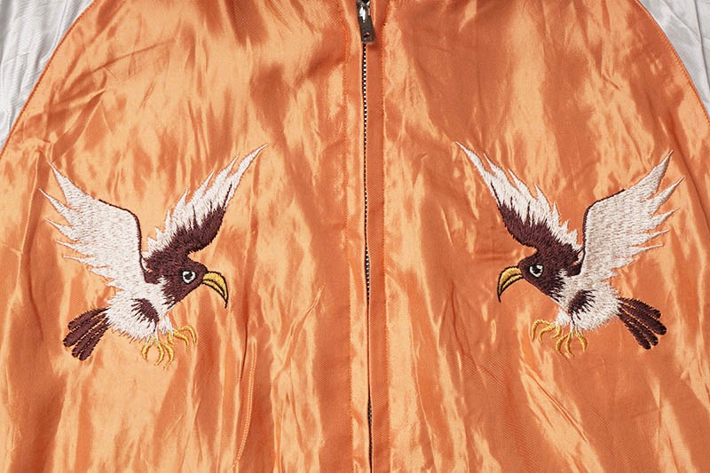 TAILOR TOYO �ơ��顼���Ρ����������Early 1950s Style Acetate Souvenir Jacket   ��WHITE DRAGON�� �� ��EAGLE��  TT15682-119