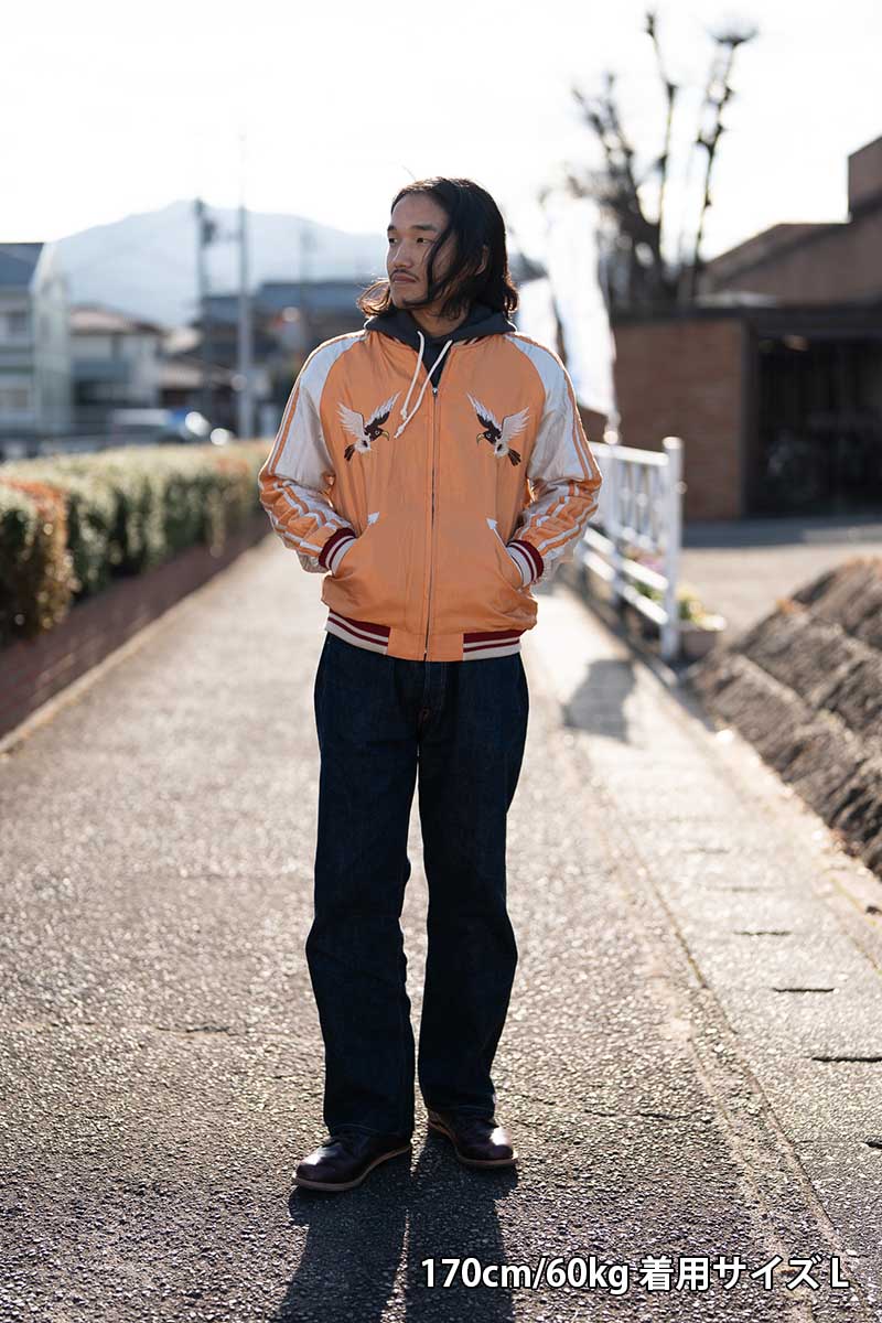 TAILOR TOYO �ơ��顼���Ρ����������Early 1950s Style Acetate Souvenir Jacket   ��WHITE DRAGON�� �� ��EAGLE��  TT15682-119