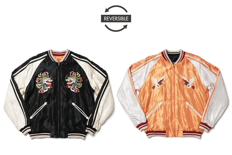 TAILOR TOYO �ơ��顼���Ρ����������Early 1950s Style Acetate Souvenir Jacket   ��WHITE DRAGON�� �� ��EAGLE��  TT15682-119