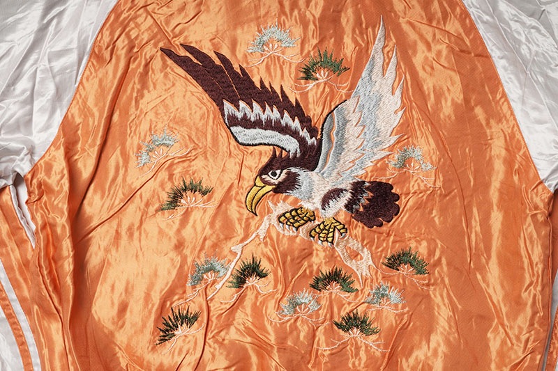 TAILOR TOYO �ơ��顼���Ρ����������Early 1950s Style Acetate Souvenir Jacket   ��WHITE DRAGON�� �� ��EAGLE��  TT15682-119