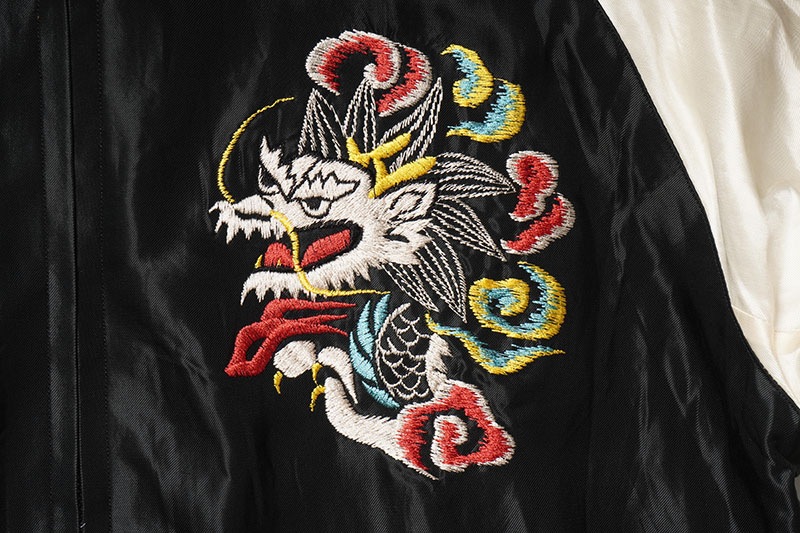 TAILOR TOYO �ơ��顼���Ρ����������Early 1950s Style Acetate Souvenir Jacket   ��WHITE DRAGON�� �� ��EAGLE��  TT15682-119
