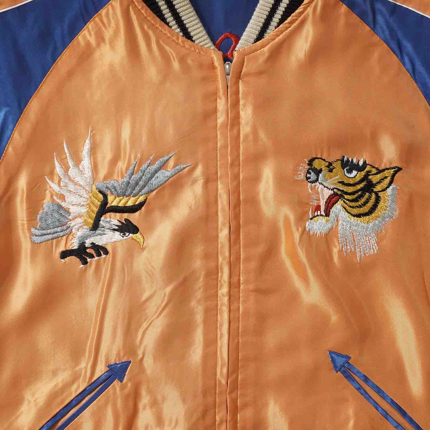 TAILOR TOYO �ơ��顼���Ρ����������Mid 1950s Style Acetate Souvenir Jacket ��TIGER HEAD�� �� ��JAPAN MAP��  TT15877-125