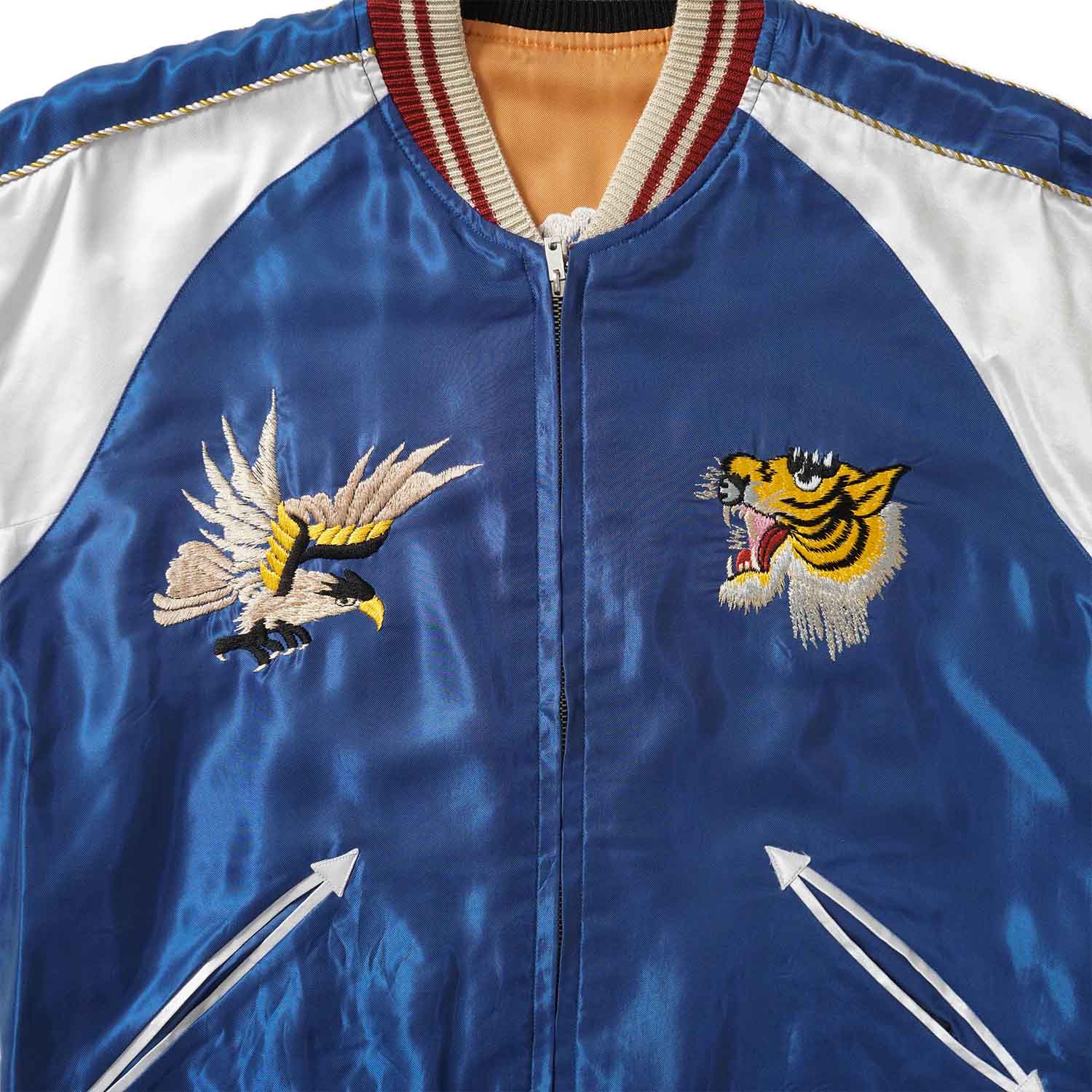 TAILOR TOYO �ơ��顼���Ρ����������Mid 1950s Style Acetate Souvenir Jacket ��TIGER HEAD�� �� ��JAPAN MAP��  TT15877-125