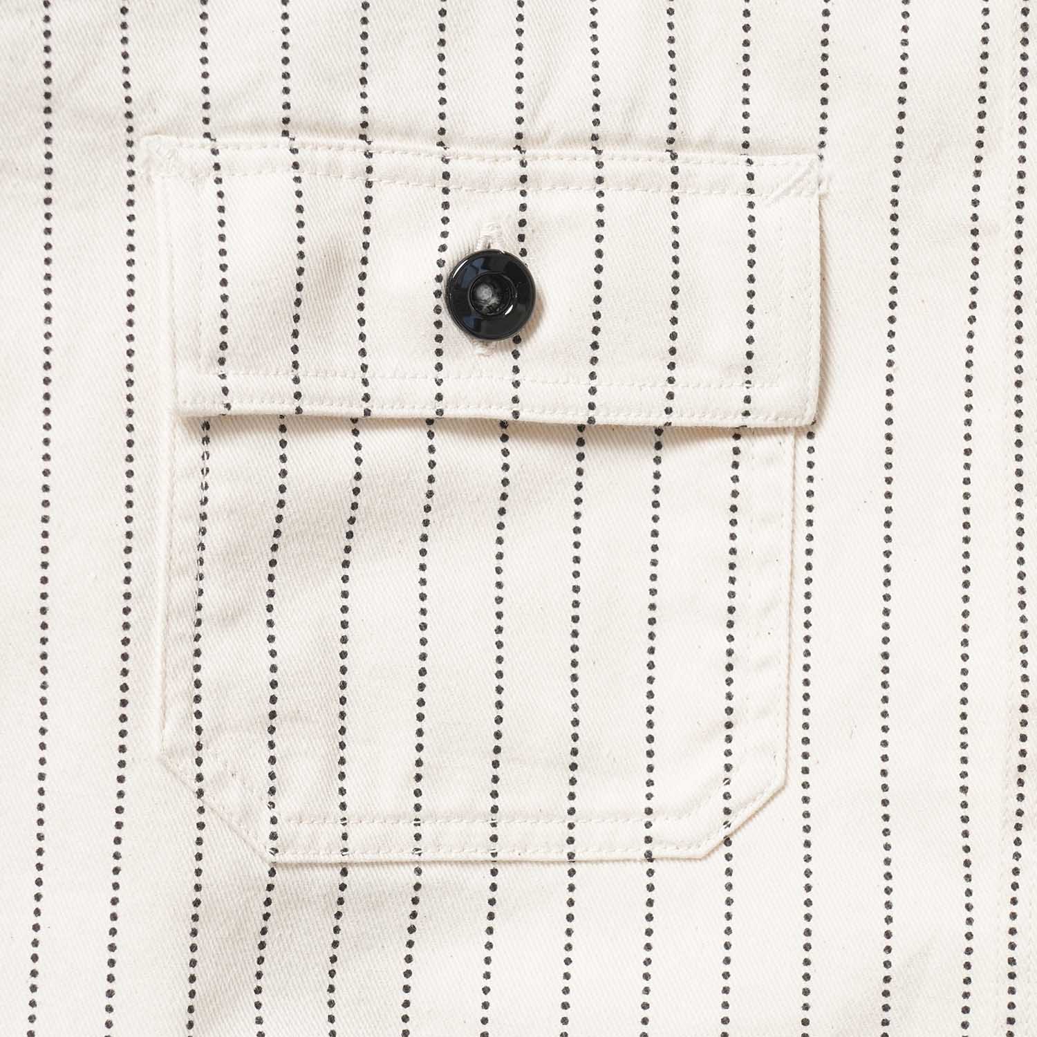 SUGAR CANE ���奬�������� Ĺµ ����� "FICTION ROMANCE 8.5oz. WHITE WABASH STRIPE WORK SHIRT" SC27076