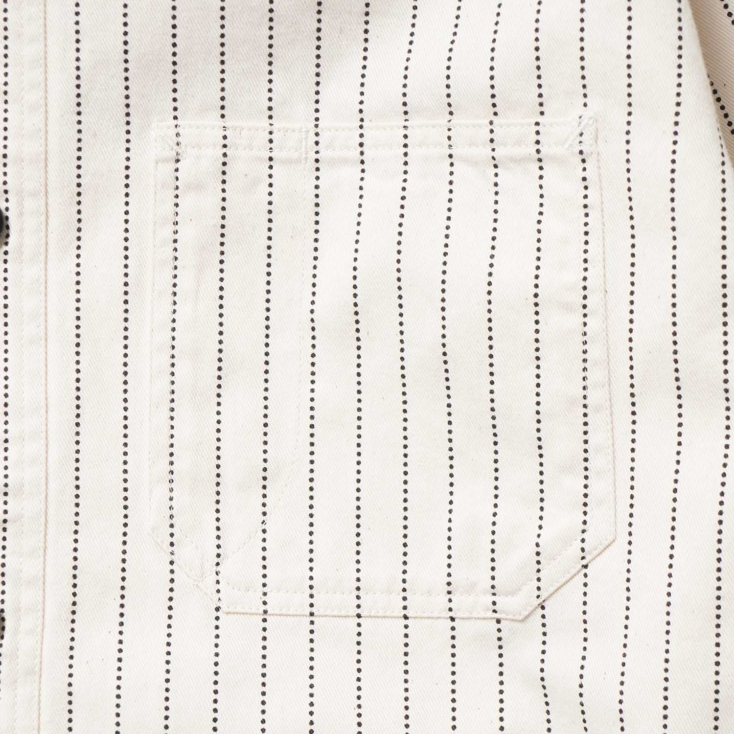 SUGAR CANE ���奬�������� Ĺµ ����� "FICTION ROMANCE 8.5oz. WHITE WABASH STRIPE WORK SHIRT" SC27076