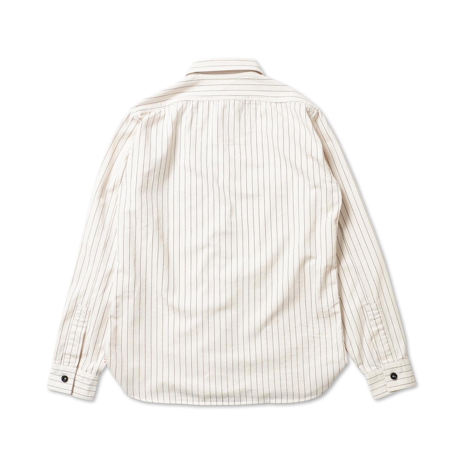 SUGAR CANE ���奬�������� Ĺµ ����� "FICTION ROMANCE 8.5oz. WHITE WABASH STRIPE WORK SHIRT" SC27076