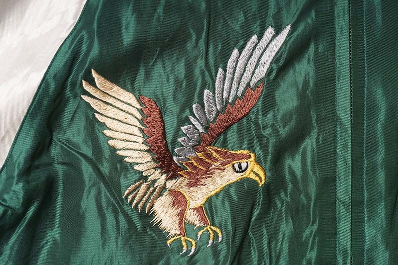 TAILOR TOYO ơ顼ΡEarly 1950s Style Acetate Souvenir Jacket  ROARING TIGER  JAPAN MAP  TT15682-145