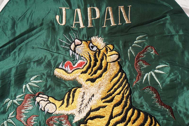 TAILOR TOYO ơ顼ΡEarly 1950s Style Acetate Souvenir Jacket  ROARING TIGER  JAPAN MAP  TT15682-145