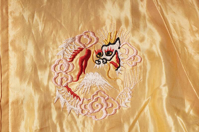 TAILOR TOYO ơ顼ΡEarly 1950s Style Acetate Souvenir Jacket  ROARING TIGER  JAPAN MAP  TT15682-145