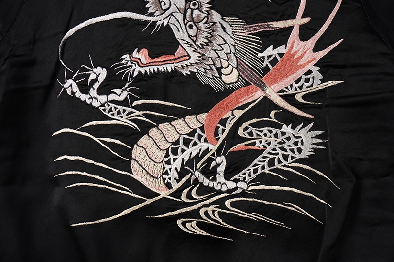 TAILOR TOYO ơ顼   Early 1950s Style Acetate Souvenir Jacket KOSHO & CO. Special Edition SILVER DRAGON  TANGLED DRAGONS TT15619-119