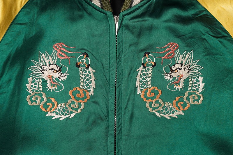 TAILOR TOYO ơ顼   Early 1950s Style Acetate Souvenir Jacket KOSHO & CO. Special Edition SILVER DRAGON  TANGLED DRAGONS TT15619-119