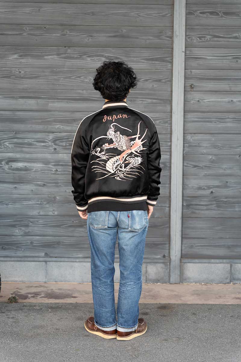 TAILOR TOYO ơ顼   Early 1950s Style Acetate Souvenir Jacket KOSHO & CO. Special Edition SILVER DRAGON  TANGLED DRAGONS TT15619-119