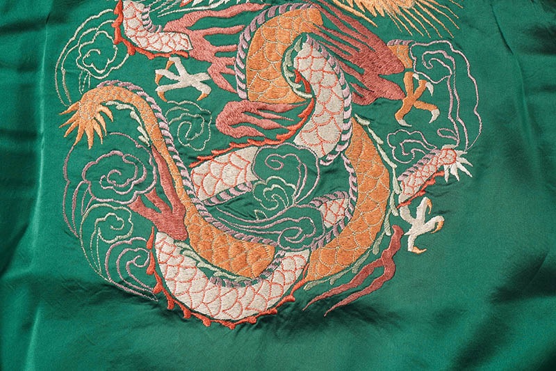 TAILOR TOYO ơ顼   Early 1950s Style Acetate Souvenir Jacket KOSHO & CO. Special Edition SILVER DRAGON  TANGLED DRAGONS TT15619-119