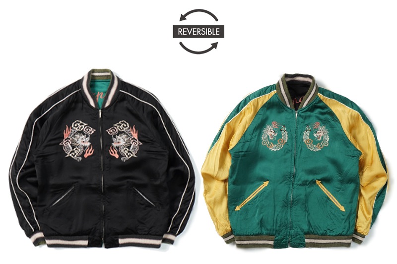 TAILOR TOYO ơ顼   Early 1950s Style Acetate Souvenir Jacket KOSHO & CO. Special Edition SILVER DRAGON  TANGLED DRAGONS TT15619-119