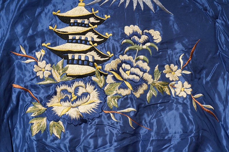 TAILOR TOYO �ơ��顼���Ρ����������Early 1950s Style Acetate Souvenir Jacket  ��WHITE EAGLE�� �� ��LANDSCAPE��  TT15682-162