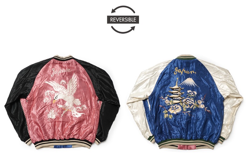 TAILOR TOYO �ơ��顼���Ρ����������Early 1950s Style Acetate Souvenir Jacket  ��WHITE EAGLE�� �� ��LANDSCAPE��  TT15682-162