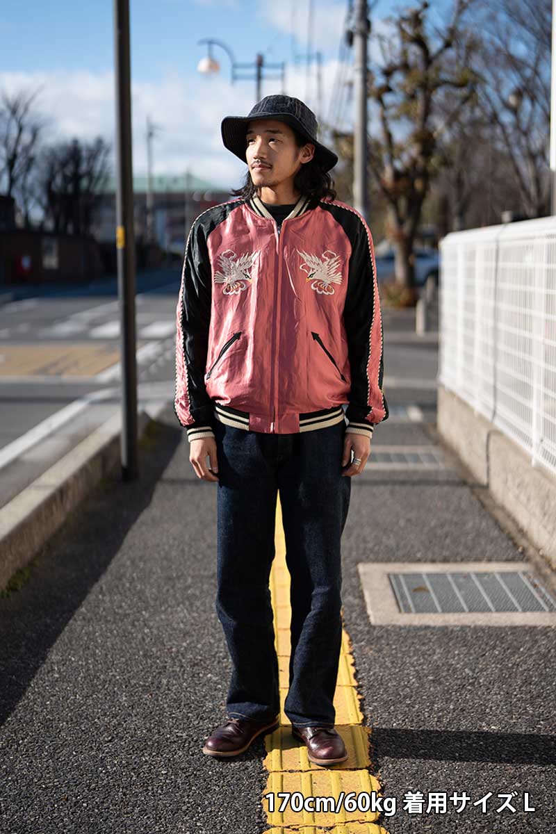 TAILOR TOYO �ơ��顼���Ρ����������Early 1950s Style Acetate Souvenir Jacket  ��WHITE EAGLE�� �� ��LANDSCAPE��  TT15682-162