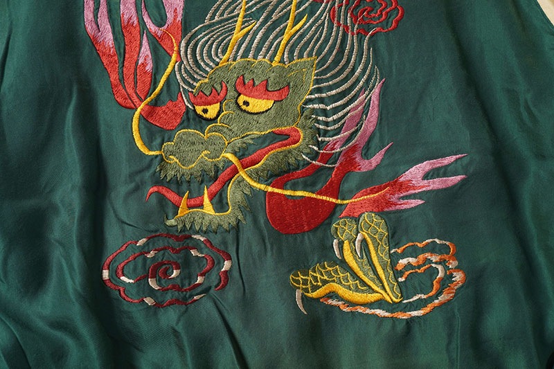 TAILOR TOYO �ơ��顼���Ρ����������Mid 1950s Style Acetate Souvenir Jacket  ��SNAKE & SKULL�� �� ��DRAGON HEAD�� (AGING MODEL)  TT15793-128