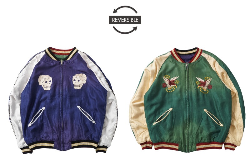 TAILOR TOYO �ơ��顼���Ρ����������Mid 1950s Style Acetate Souvenir Jacket  ��SNAKE & SKULL�� �� ��DRAGON HEAD�� (AGING MODEL)  TT15793-128