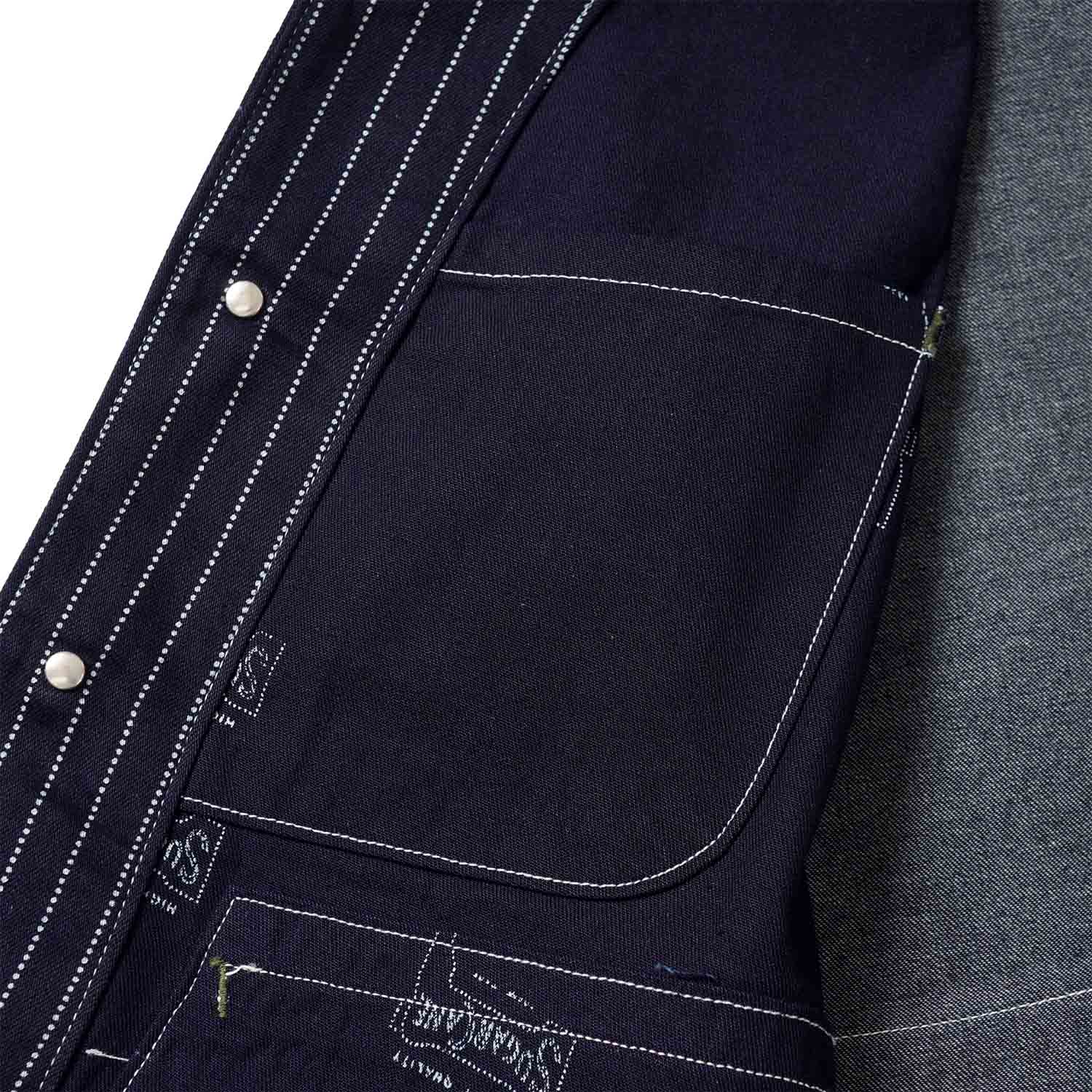 SUGAR CANE ���奬�������� �٥��� 9oz. WABASH STRIPE WORK VEST  SC12654
