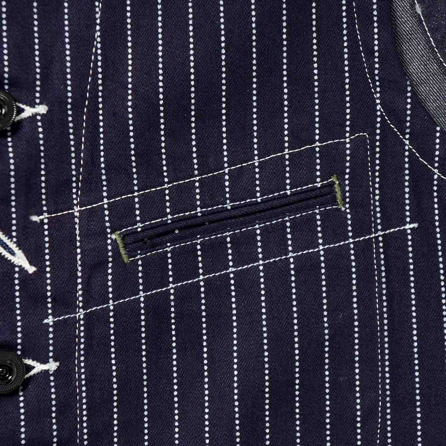 SUGAR CANE ���奬�������� �٥��� 9oz. WABASH STRIPE WORK VEST  SC12654