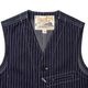 SUGAR CANE ���奬�������� �٥��� 9oz. WABASH STRIPE WORK VEST  SC12654