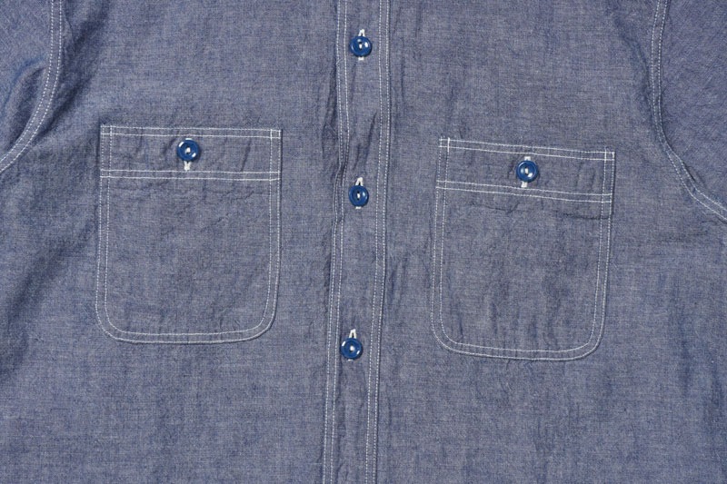 BUZZ RICKSON'S Хꥯ Ⱦµ  "BLUE CHAMBRAY WORK SHIRTS" BR35856